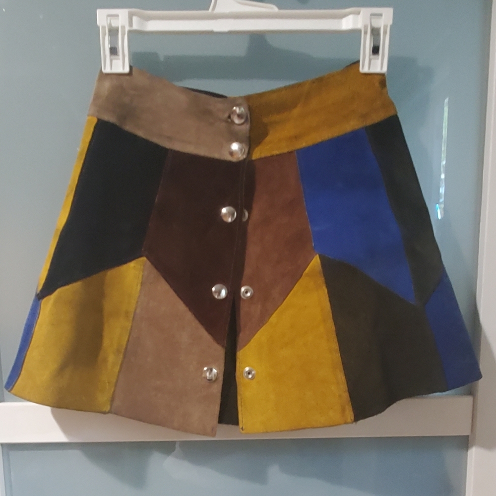 Vintage Suede Skirt